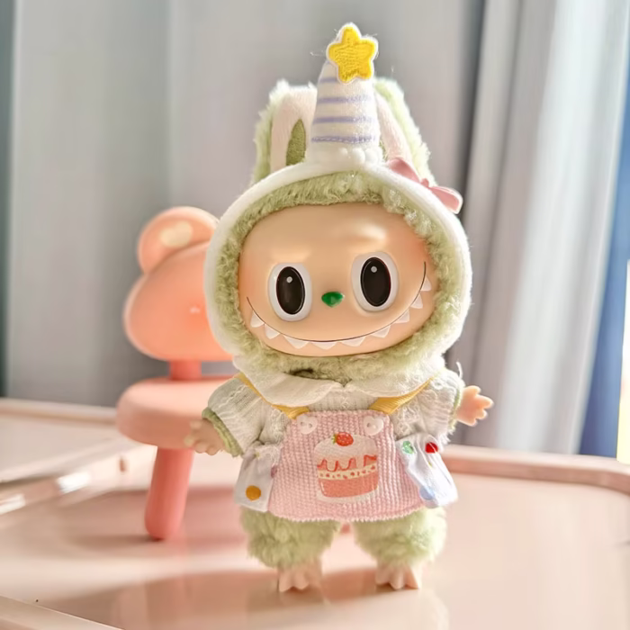 Inspired by EXO and dazzling music awards, this exclusive 17cm Labubu outfit set wraps the energy of K-pop in plush perfection - Image 1