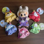 Charming Overalls and Labubu Doll Clothes Gifts: Sanrio Kuromi and Cinnamoroll Cotton Fashions for 17cm Dolls