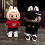 Pants Y II Monster the Idol Ensemble Accessories Tiny 17cm Labubu Gift Set for Sitting Gatherings Style-Forward Boyish Jeans and Tee Set for EF10B Fashion Dolls
