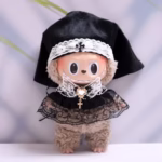 Gift Idea for DIY Clothing Decoration Lovers: 15–17cm Labubu Doll Nun Set, 15–17cm V1 V2 V3 Doll Nun Uniform with Shawl and Headscarf, 2 Pieces - Image 4