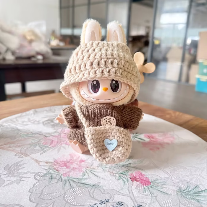 LABUBU Doll Christmas Outfit: Official Popmart New Year's Set, DIY Plush Costume & Accessories | Holiday Collectible Gift - Image 1