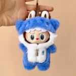 Spruce up any 17cm plush buddy with these Fashion Overalls Dolls Clothes Accessories crafted to pop on Labubu V1 and V2 cuties - Image 4