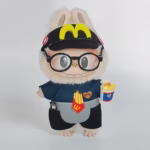 The 17cm Labubu Plush Doll Vinyl Blind Box Hanging Charm can give your Labubu the full-service vibe with an easy-swap waiter’s uniform