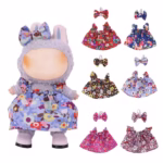 Complete the look with plush clothing, flirty mini skirts, chill doll pants, and a party-ready suspender overall, all in perfect harmony with 17-cm Labubu pals (Version I) - Image 2