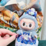 Dressed in the dreamy, lavender mermaid gown, your 15cm Labubu idol doll becomes an ocean fantasy - Image 4
