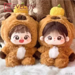Kpop Exo Labubu Idol Dolls Capybara Onesie Clothing DIY Gift Evelyn 20cm Mini Plush Clothes Outfit Accessories - Image 2
