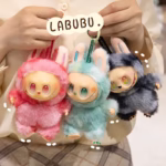Third-Generation Labubu Plush Face Doll Pendant - Image 2