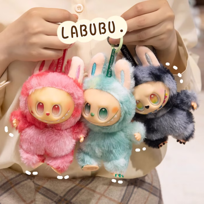Third-Generation Labubu Plush Face Doll Pendant - Image 2