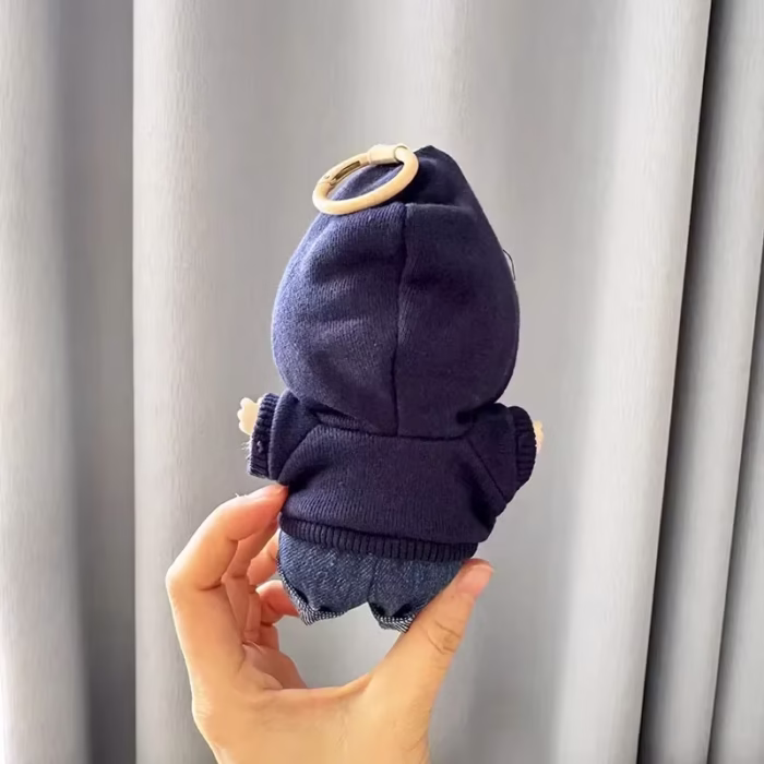 Miniature possibilities come wrapped in this Hoodie Set made for Labubu I & II Idol Dolls. Slip on a stylish miracle for Labubu plush no taller than a roll of fairy yarn - Image 4
