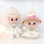 Mini Plush Doll Princess Outfit: Starry Skirt, Necklace, Cute Hat & 3-Pack For 15–17 cm - Image 3