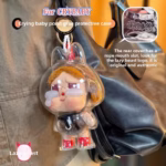 Magical and practical, the vinyl facehugger cradles your Cryptoby Labubu—styling, safety, and love in one motion—while the dolls themselves are backstage waiting for their jaunty cover. - Image 2