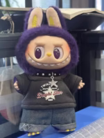 Discover the Cotton Doll Clothes Set from the 17cm Rock Series, tailored just for Labubu plush - Image 5