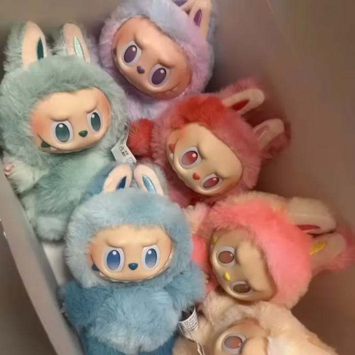 Discover the 1:1 Macaron Labubu V3 Blind Box Vinyl Plush Doll Pendant from the fiery Monsters Big Into Energy Series - Image 1