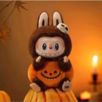 Pop Mart Labubu Vinyl Plush Pumpkin Party Keychain Halloween Special Edition is an adorably lovable treat that mixes eerie enchantment with peppy festive flair in a single pint-sized package - Image 5