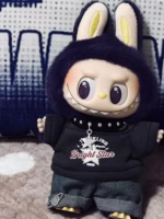 Discover the Cotton Doll Clothes Set from the 17cm Rock Series, tailored just for Labubu plush