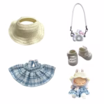 Collectible Dollwear | Mini Plush Fashion Play | Playful Gift Mission 17cm Labubu K-Pop Idol EXO Ensemble - Image 3
