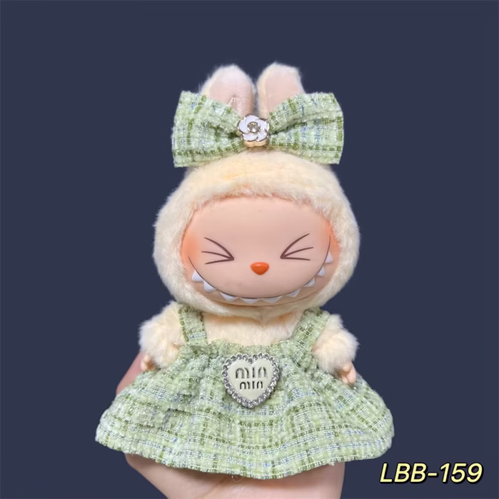 The Labubu Plush Doll Skirt, 17cm, is icing on the cake for any creator or collector looking to gift their little Labubu dolls something truly special - Image 3