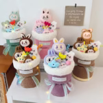Spoil a favorite girl or woman with the birthday, Christmas, or anniversary Labubu Plush Toy & Flower Arrangement Gift Set - Image 4