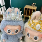 Crafted from lightweight, sturdy material, the retro crown hugs your Labubu’s head without weighing down the plush or leaving marks - Image 6