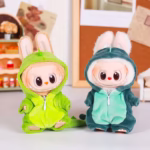 Monster Doll Wardrobe Pick with Hat for 15-17cm Labubu