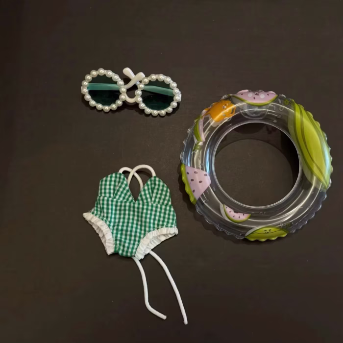 Sun-kissed adventures are here with this designer luxury beach ensemble sized for the favourite Labubu doll - Image 3