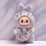 Labubu 1 and 2 Doll Clothes 15cm/17cm Adorable Three-Eyed Monster Dragon Meow Set - Image 5