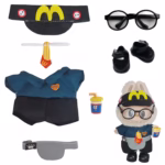 The 17cm Labubu Plush Doll Vinyl Blind Box Hanging Charm can give your Labubu the full-service vibe with an easy-swap waiter’s uniform - Image 4