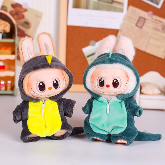 Monster Doll Wardrobe Pick with Hat for 15-17cm Labubu - Image 2