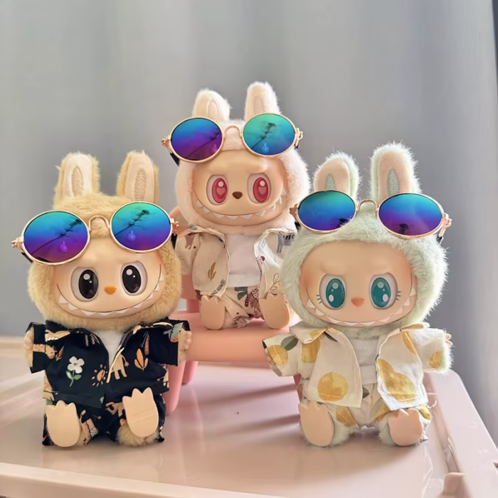 Our curated outfits measure 17cm and are made to fit Labubu I and II dolls perfectly - Image 1