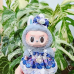 Dressed in the dreamy, lavender mermaid gown, your 15cm Labubu idol doll becomes an ocean fantasy - Image 2
