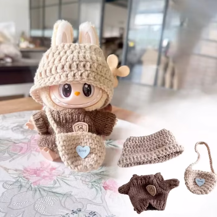 LABUBU Doll Christmas Outfit: Official Popmart New Year's Set, DIY Plush Costume & Accessories | Holiday Collectible Gift - Image 3