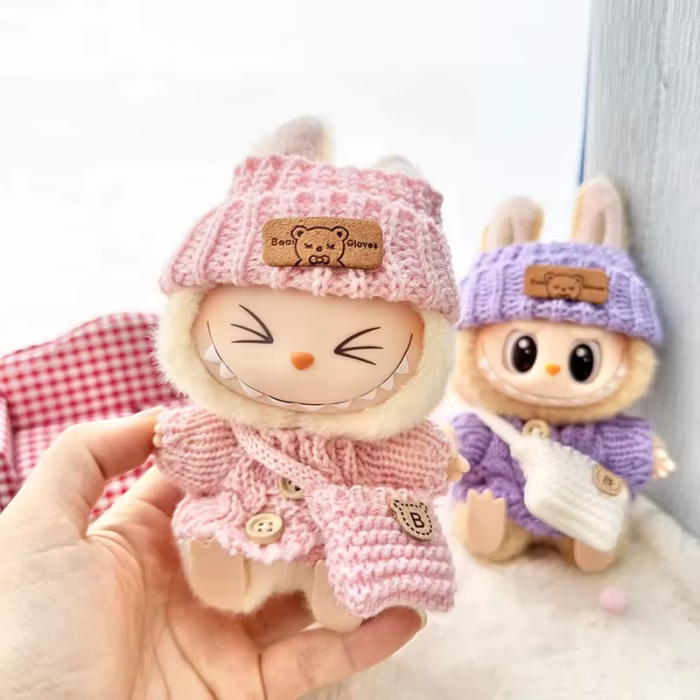 The Sitting Party Labubu outfit set makes a delightful addition to any 17cm Labubu collection - Image 5