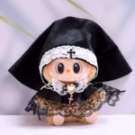 Gift Idea for DIY Clothing Decoration Lovers: 15–17cm Labubu Doll Nun Set, 15–17cm V1 V2 V3 Doll Nun Uniform with Shawl and Headscarf, 2 Pieces - Image 2