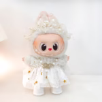 Mini Plush Doll Princess Outfit: Starry Skirt, Necklace, Cute Hat & 3-Pack For 15–17 cm