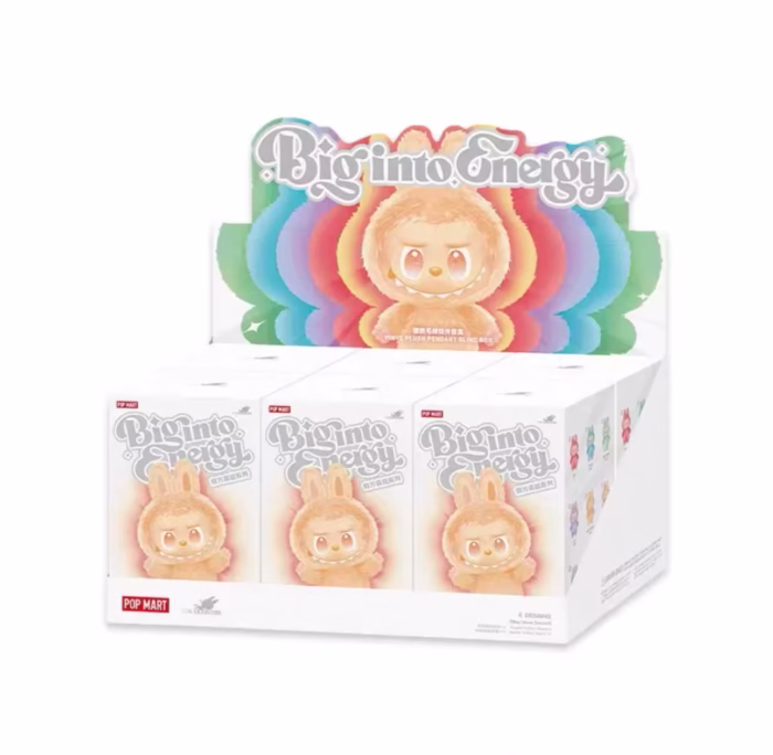 Get the Labubu High-Energy Plush Vinyl Pendant, the collectible star from POP MART's eye-popping Macaron third-wave mystery box - Image 4
