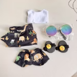 Our curated outfits measure 17cm and are made to fit Labubu I and II dolls perfectly - Image 2