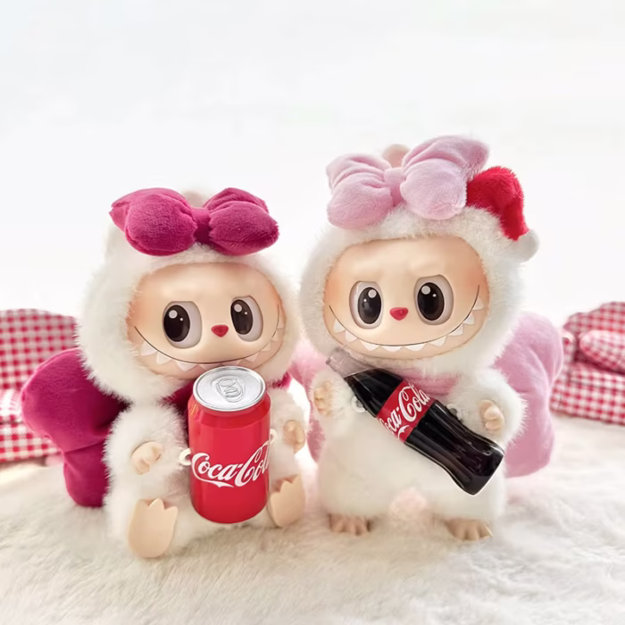 The Labubu 17cm Clothes II Sitting Party Idol Dolls DIY Happy Angel Bowknot Monster outfit is the perfect Playground for everyday Labubu magic - Image 2