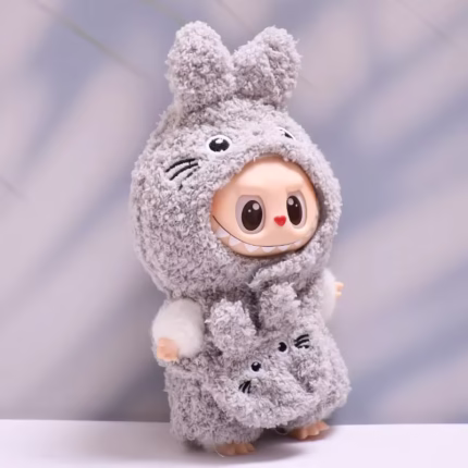 Labubu 1 and 2 Doll Clothes 15cm/17cm Adorable Three-Eyed Monster Dragon Meow Set