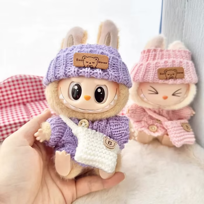 The Sitting Party Labubu outfit set makes a delightful addition to any 17cm Labubu collection - Image 3