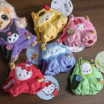 Charming Overalls and Labubu Doll Clothes Gifts: Sanrio Kuromi and Cinnamoroll Cotton Fashions for 17cm Dolls - Image 3