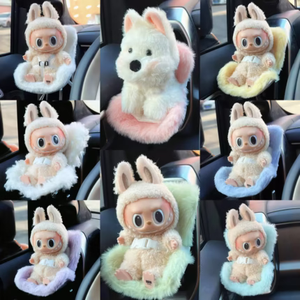 The straps could be clouds, and the kiddiest waddles of adorable Labubu take the front row on their cartoon-mimicked tiny seat